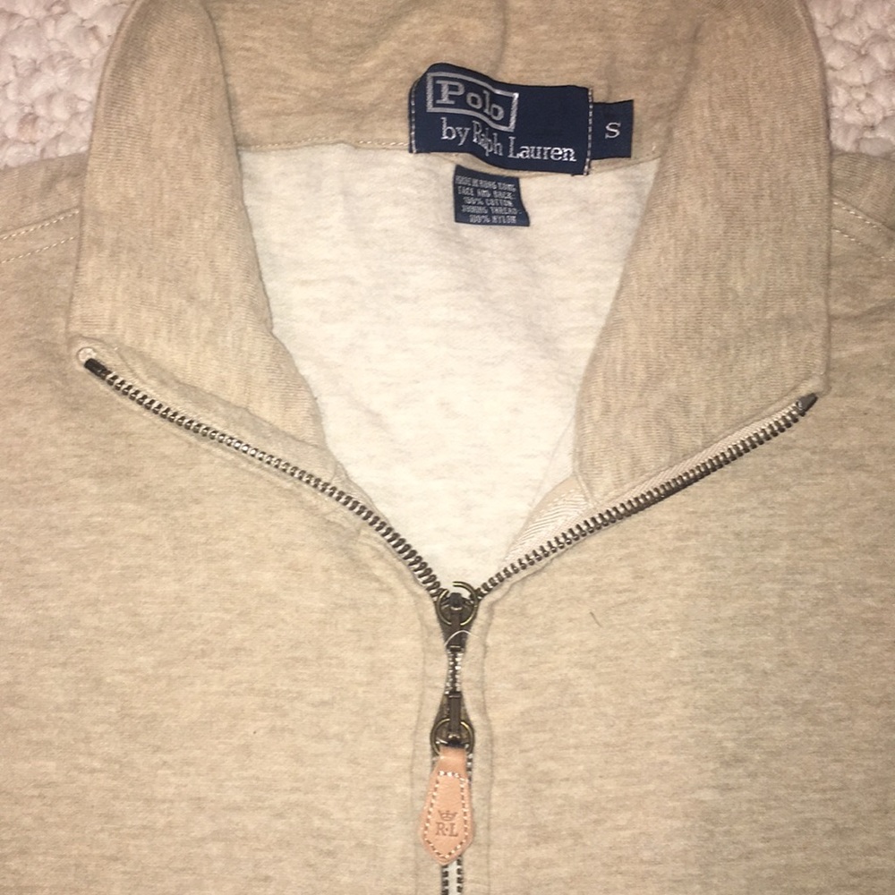 Polo Ralph Lauren Men’s Tan Mock-neck Sweatshirt S